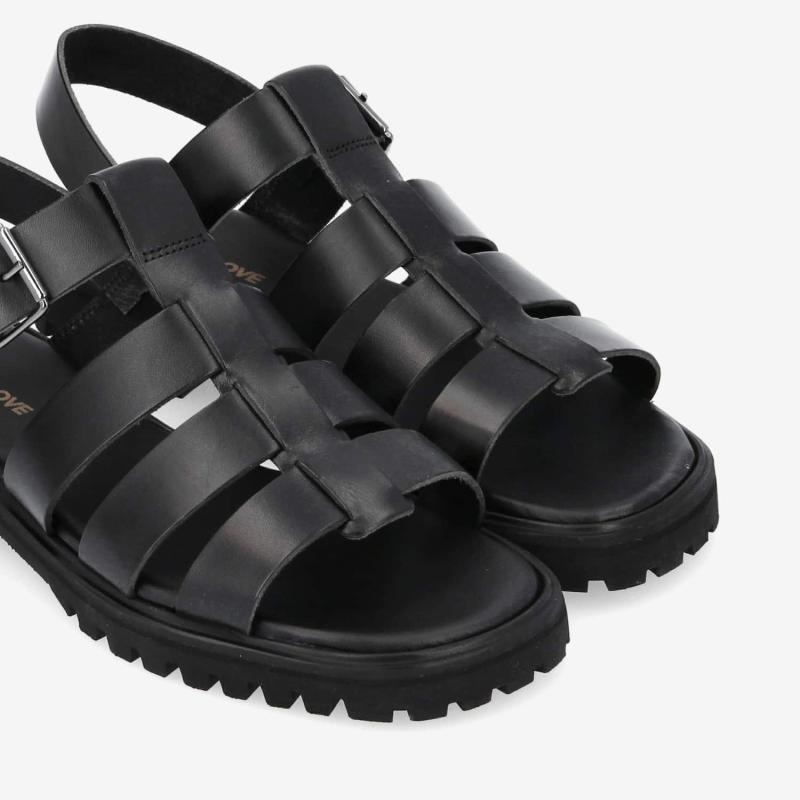 MALTA SANDALE W - VAQUETA - BLACK